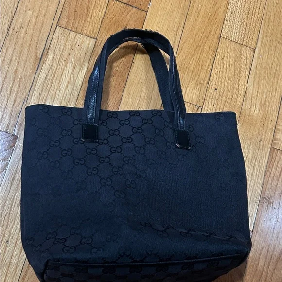Gucci Black Monogram Tote Bag - Picture 4 of 8
